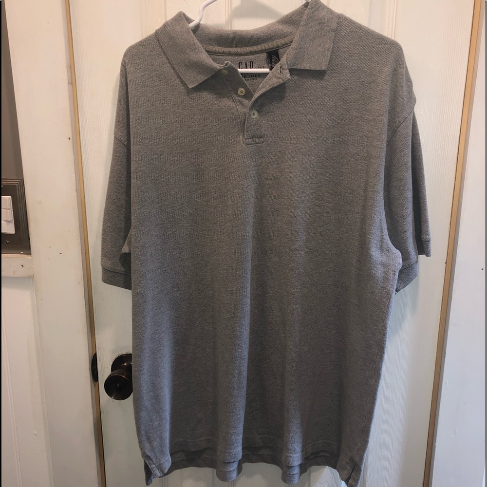 Men’s Gray Colar Gap Polo Shirt Size XL